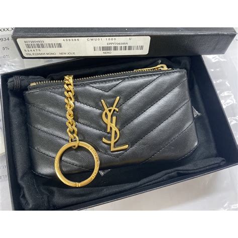 ysl key pouch red|YSL keychains.